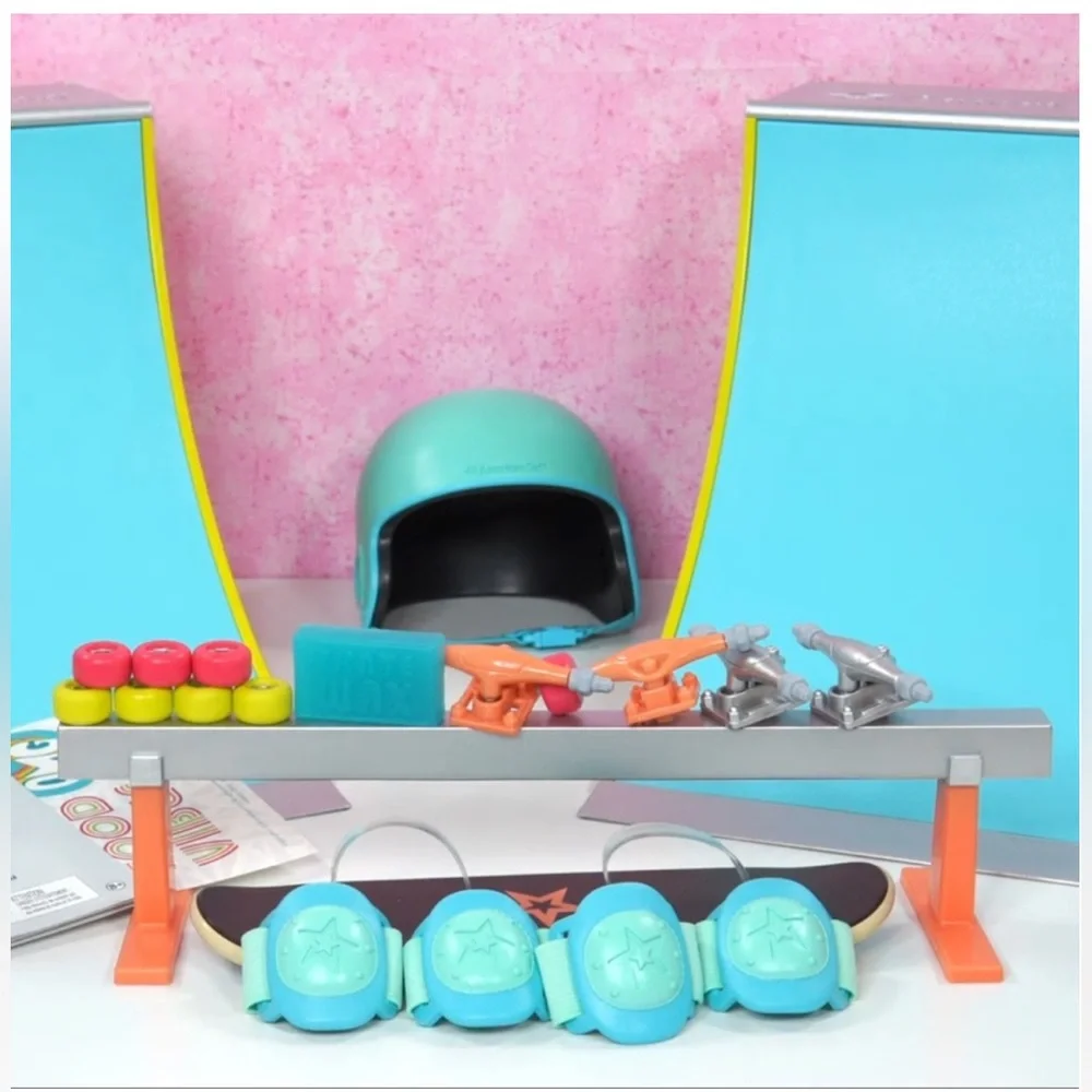 American Girl Skate Park Play Set Dolls Skateboard Sealed Box Gift